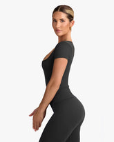 BO&TEE SUPER SCULPT SEAMLESS T-SHIRT ASH